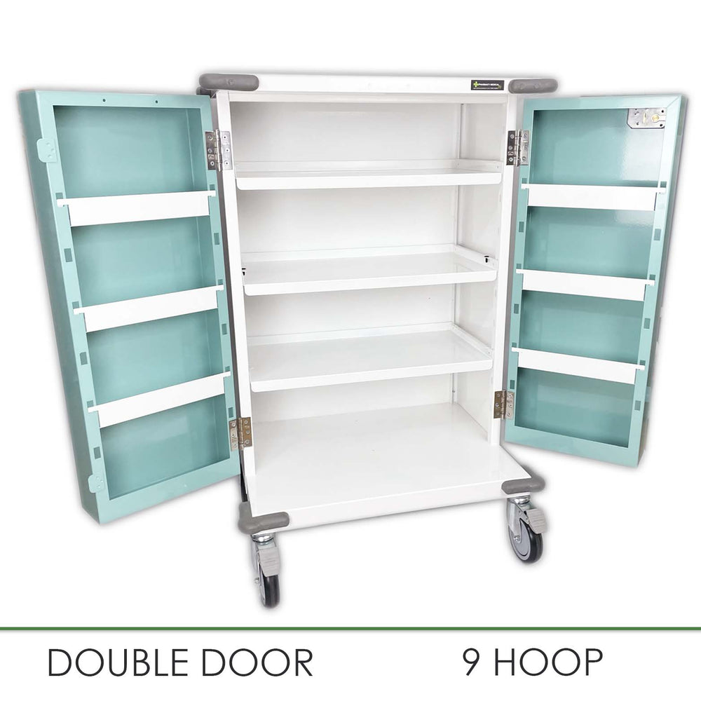 Monitored Dosage (MDS) 9 Hoop Drugs Trolley