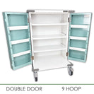 Monitored Dosage (MDS) 9 Hoop Drugs Trolley