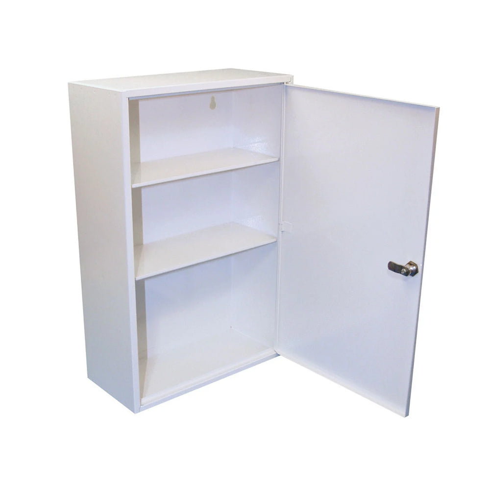 White Lockable First Aid Cabinet