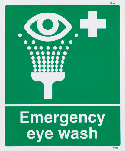 Emergency Eye Wash Sign