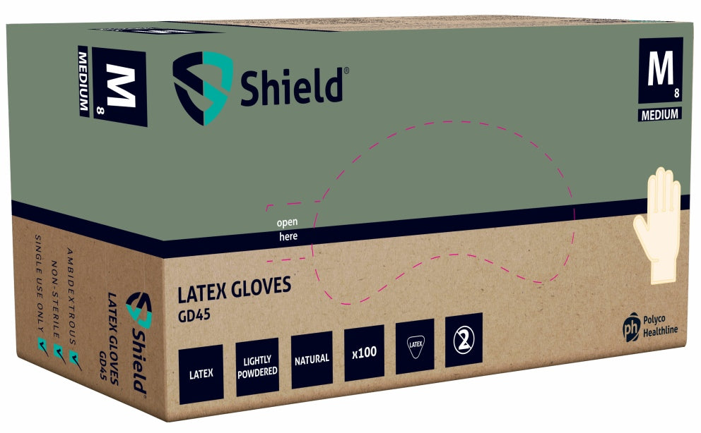 Lightly Powdered Latex Gloves