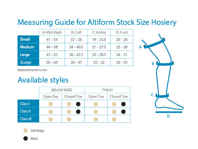 Compression Stockings Closed Toe