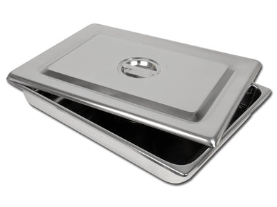 S/S INSTRUMENT TRAY WITH LID