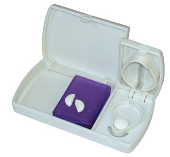 Pill Storage Box with Cutter