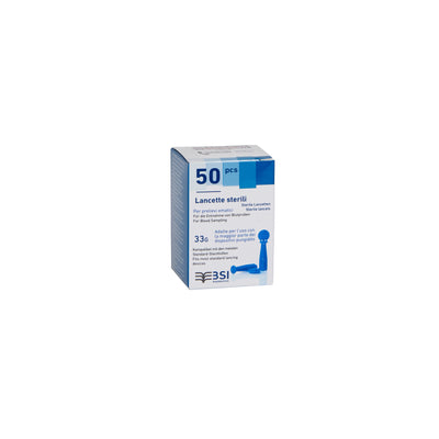 SAFETY LANCETS 33G FOR GLUCOSE 50 PCS