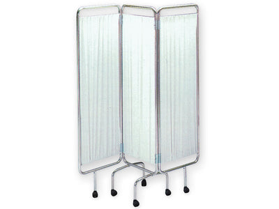 3 Fold Medical Screen with Castors