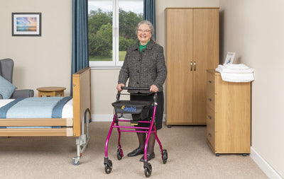 Four-Wheel Aluminium Lightweight Indoor Rollator