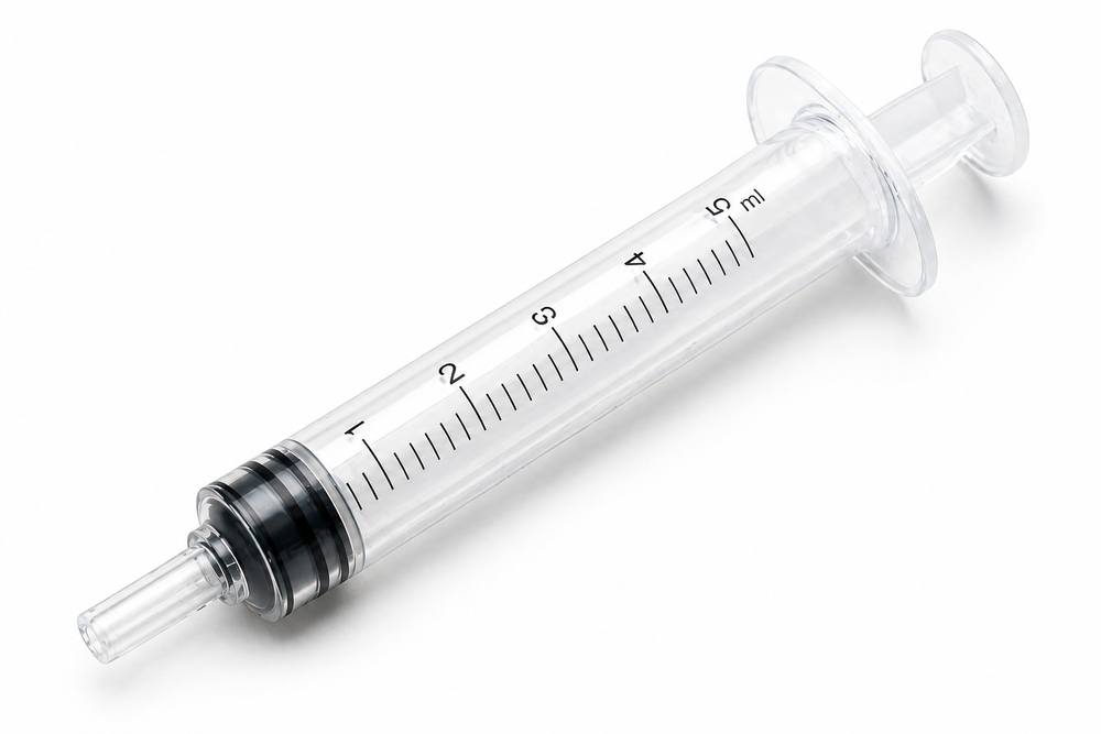 Sterile Hypodermic Syringes for single use - 5ml Luer Slip (Box of 100)