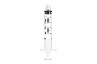 Sterile Hypodermic Syringes for single use - 1ml Luer Lock (Box of 100)