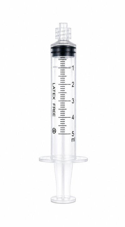 Sterile Hypodermic Syringes for single use - 5ml Luer Lock (Box of 100)