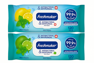 Antibacterial Wipes Pack of 120