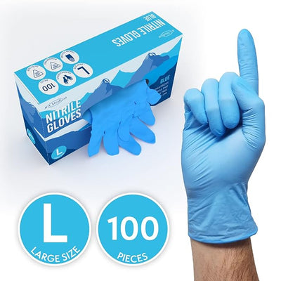 Powder Free Nitrile Gloves Box of 100