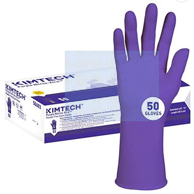 HALYARD S/Skin Purple Nitrile Xtra Gloves - (Large)