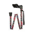 Fruit Pattern Folding Stick With Anatomical Handle