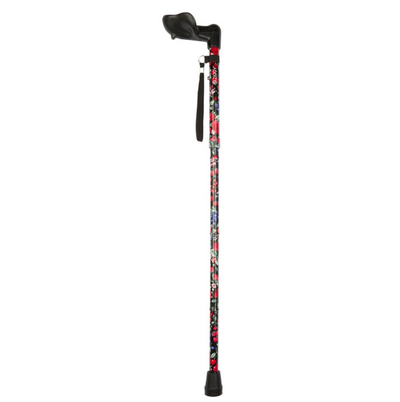 Fruit Pattern Folding Stick With Anatomical Handle