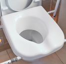 NRS Healthcare Mowbray Lite Toilet Frame & Seat - Width Adjustable - Flat-Pack