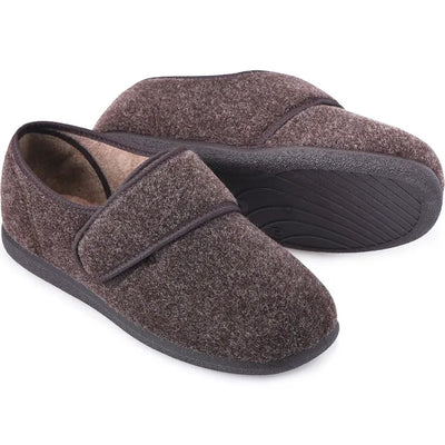 Richie Slippers - Brown - Size 12