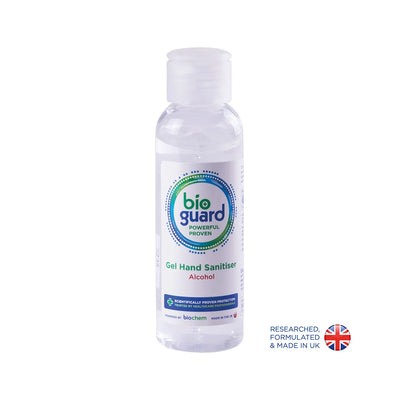 100ml Bioguard Surgical Hand Gel Sanitiser Flip Top Bottle