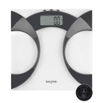 Ultra Slim Glass Analyser Body Fat Scales - White