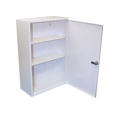 White Lockable First Aid Cabinet