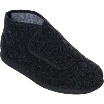 Robbie Slippers - Charcoal - Size 12