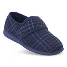 Reggie Slippers - Navy Checker - Size 10
