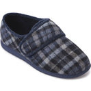 Reggie Slippers - Blue Tartan - Size 9