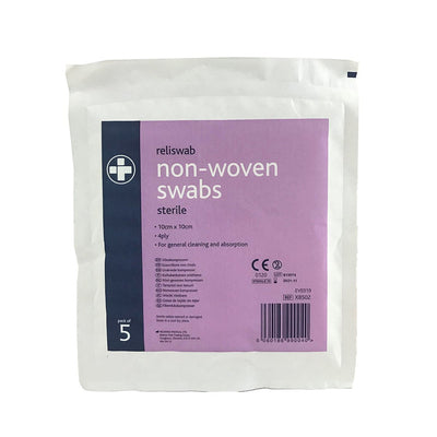 Sterile Gauze Swabs (10cm x 10cm) - 5 Packs