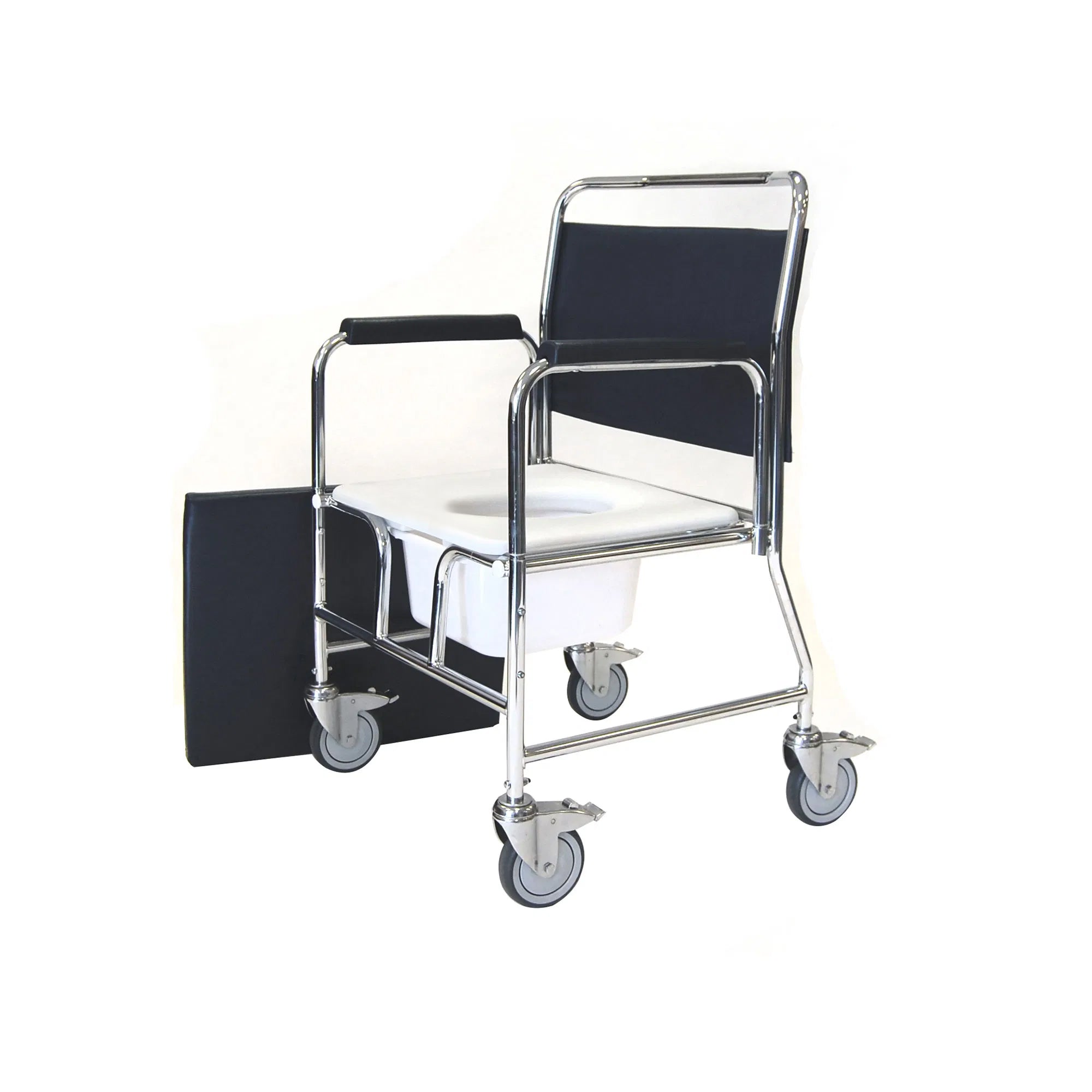Heavy Duty Mobile Commode Chair Mediworld Ltd