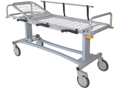 PROFESSIONAL PATIENT TROLLEY (with side rails)