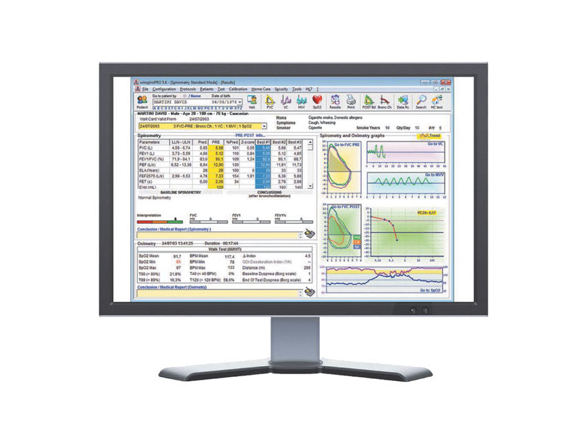 SPIROLAB COLOUR SPIROMETER with 7 touchscreen printer