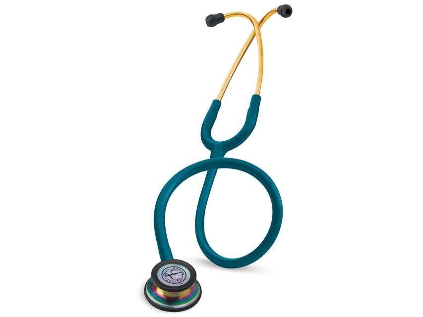 LittmannクラシックIII カリビアンブルー/レインボウ　ゴールド 聴診器 LittmannクラシックIII カリビアンブルー/レインボウ ゴールド 聴診器